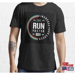Run Faster Marathon Training 1988 Essential Tshirt Unisex